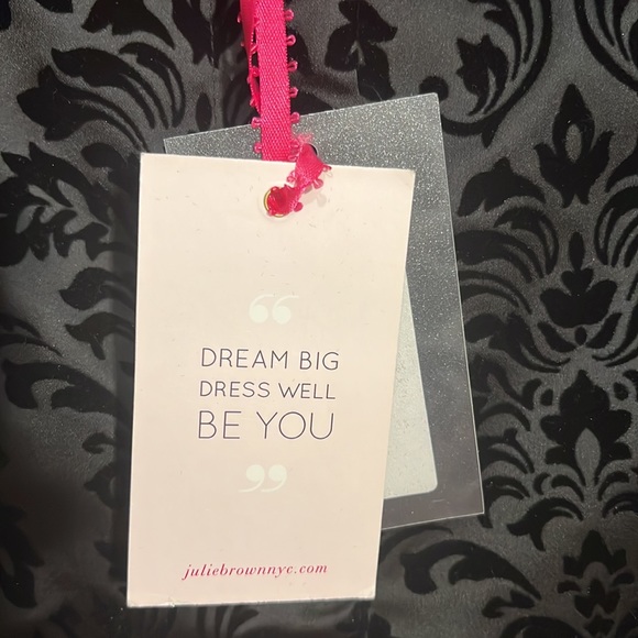 Julie Brown NYC bowtie black damask tuxedo pant 2-NWT - Picture 7 of 11